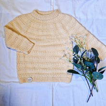 Load image into Gallery viewer, MÓI - barnapeysa með hringberustykki