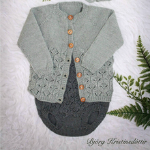 Load image into Gallery viewer, Óvænt - opin ungbarnapeysa