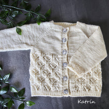 Load image into Gallery viewer, Óvænt - opin ungbarnapeysa